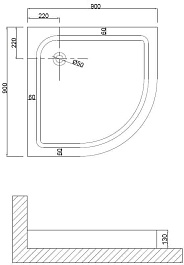 Niagara Душевой поддон Nova NG-90-90 – фотография-2